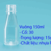 Chai Vuông PET 150ml Cổ 30